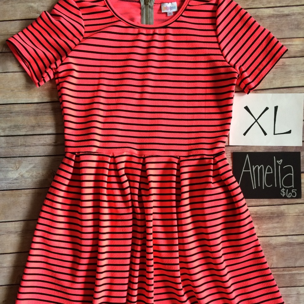 NWT Neon LuLaRoe Amelia Dress
